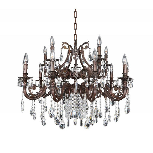 Avelli 15 Light Chandelier – Crystal+Form Allegri Crystal Lighting