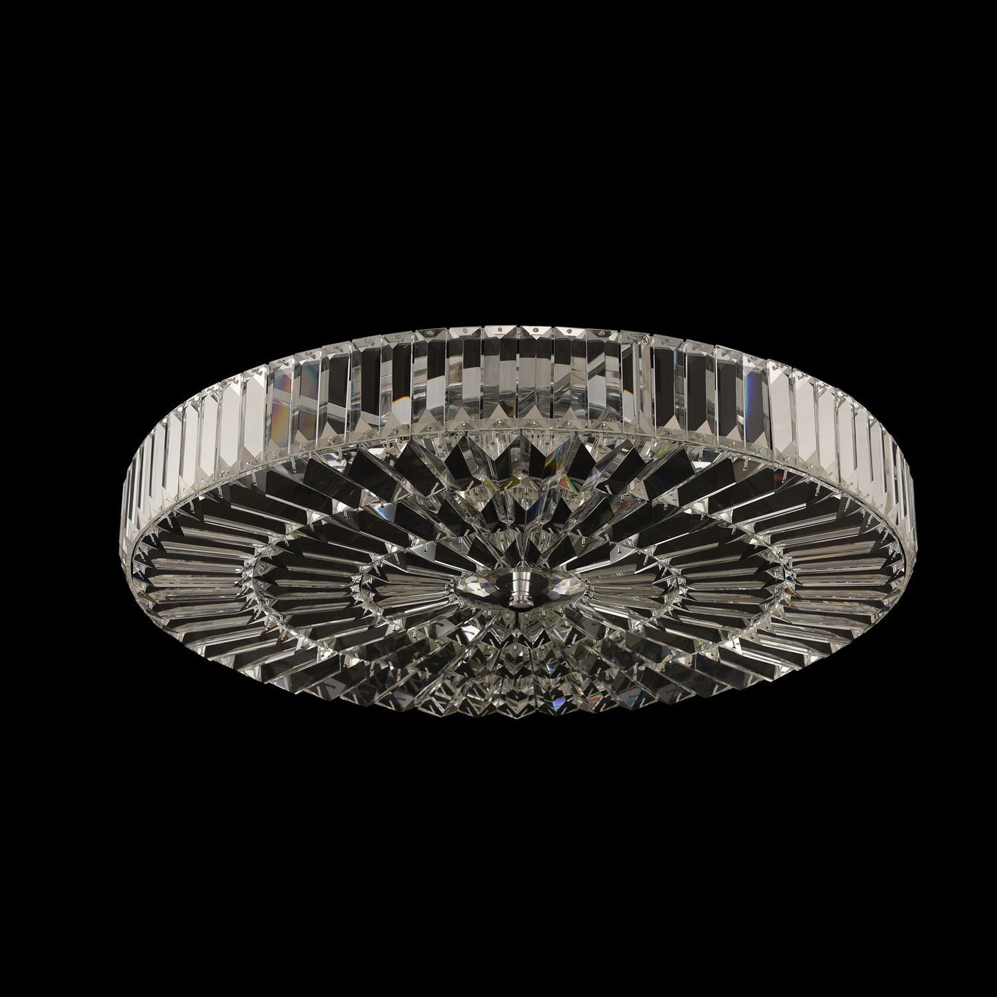 Julien 22 Inch Flush Mount fixture - Polished Chrome – Crystal+Form Allegri Crystal Lighting