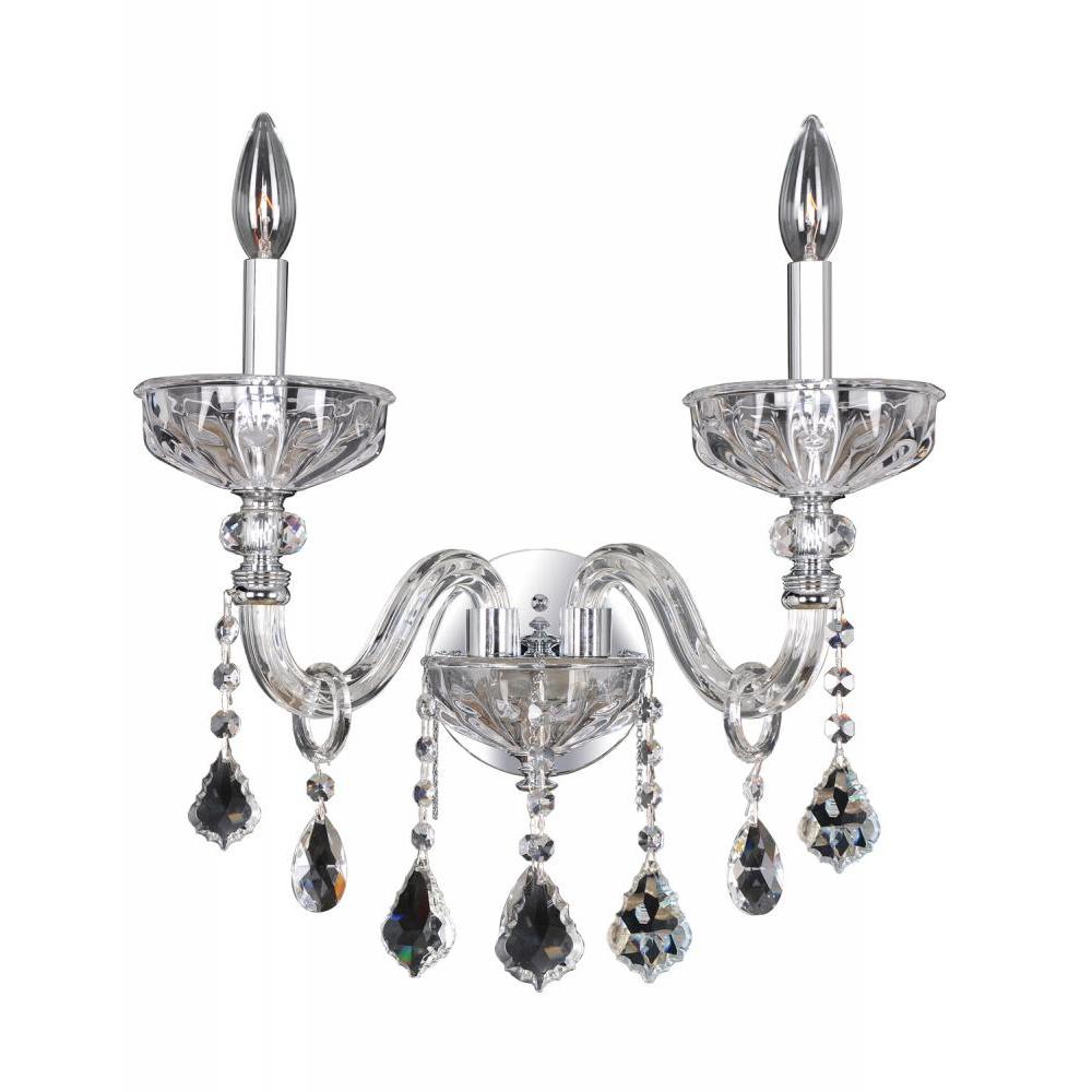 Clovio 2 Light Wall Bracket – Crystal+Form Allegri Crystal Lighting