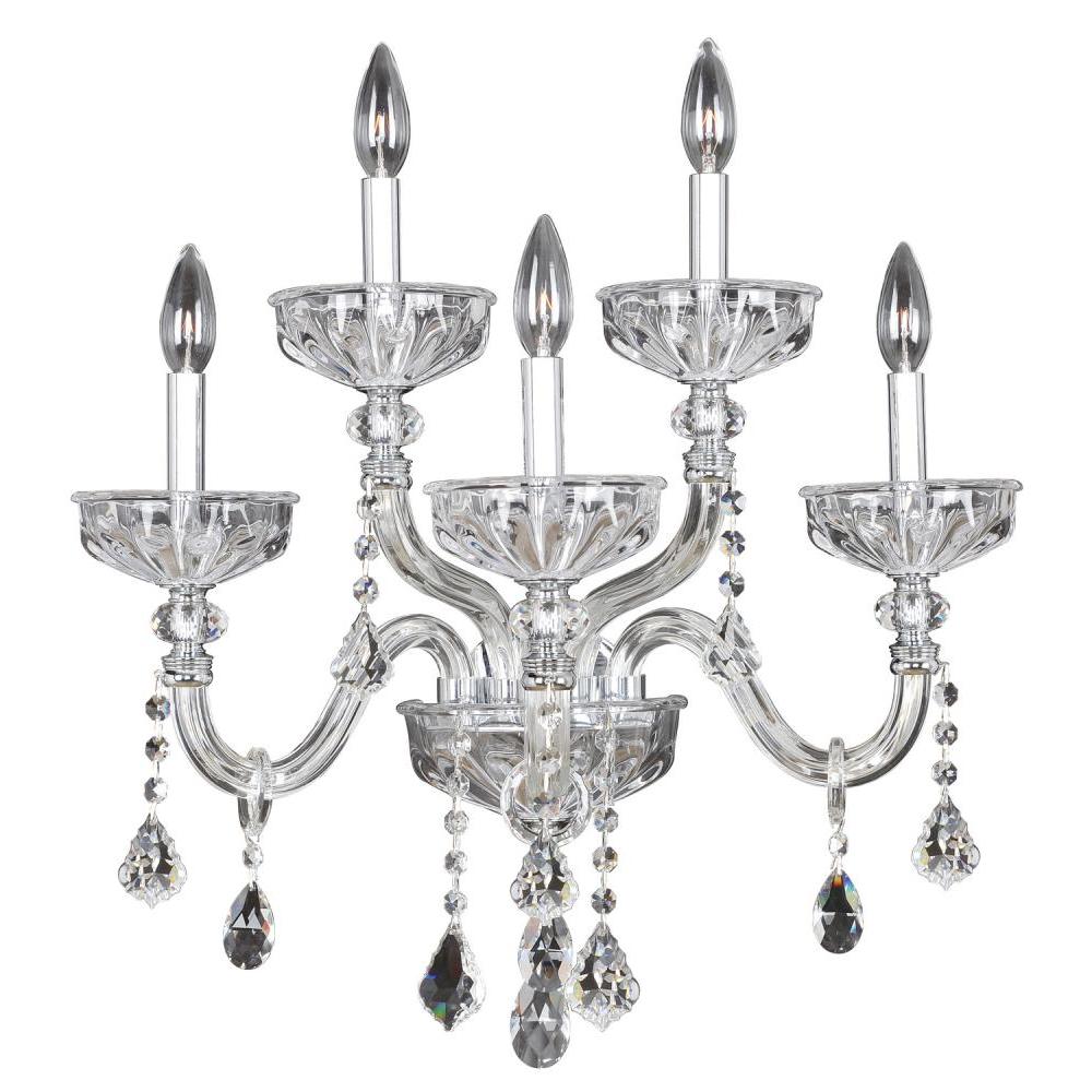 Clovio 5 Light Wall Bracket – Crystal+Form Allegri Crystal Lighting