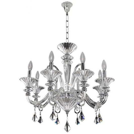 Chauvet 8 Light Chandelier – Crystal+Form Allegri Crystal Lighting