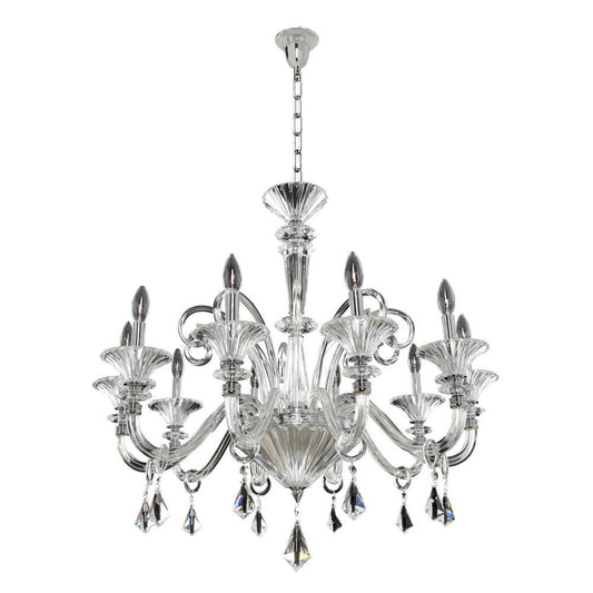 Chauvet 10 Light Chandelier – Crystal+Form Allegri Crystal Lighting