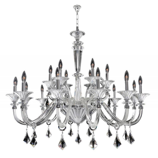 Chauvet 18 Light Chandelier – Crystal+Form Allegri Crystal Lighting