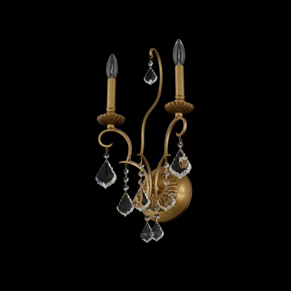 Elise 2 Light Wall Bracket – Crystal+Form Allegri Crystal Lighting
