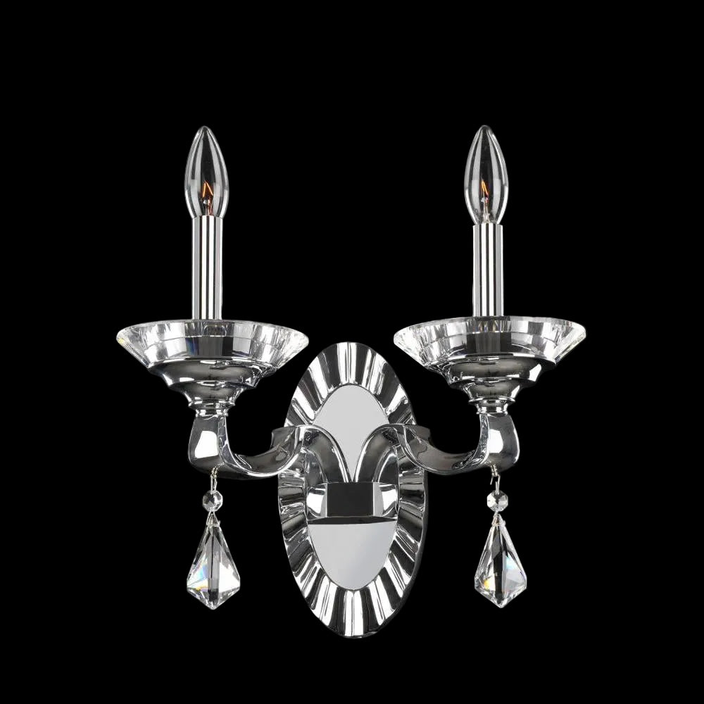 Cosimo 2 Light Wall Bracket – Crystal+Form Allegri Crystal Lighting