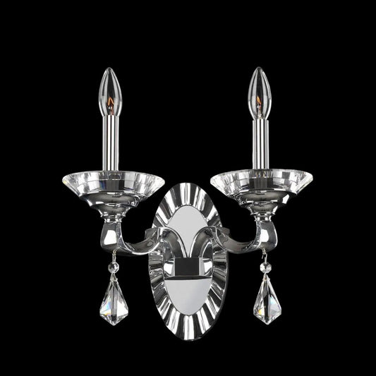 Cosimo 2 Light Wall Bracket – Crystal+Form Allegri Crystal Lighting