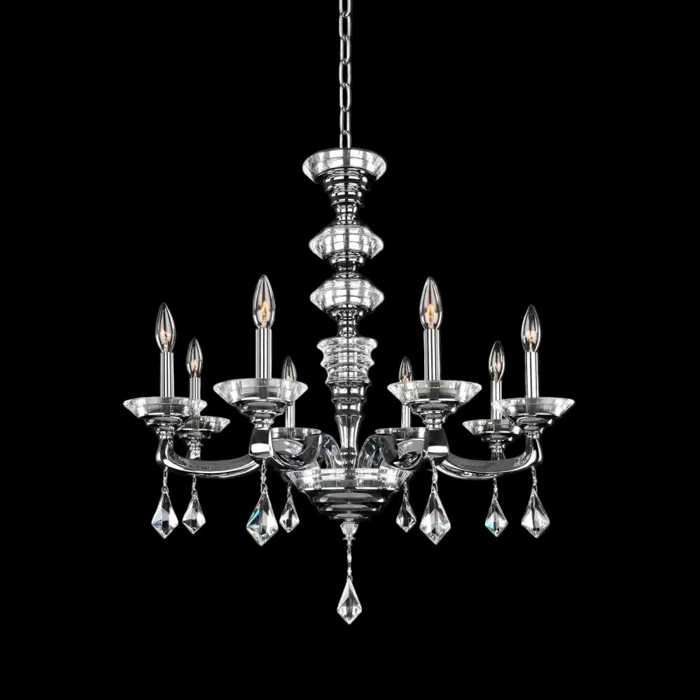Cosimo 8 Light Chandelier – Crystal+Form Allegri Crystal Lighting
