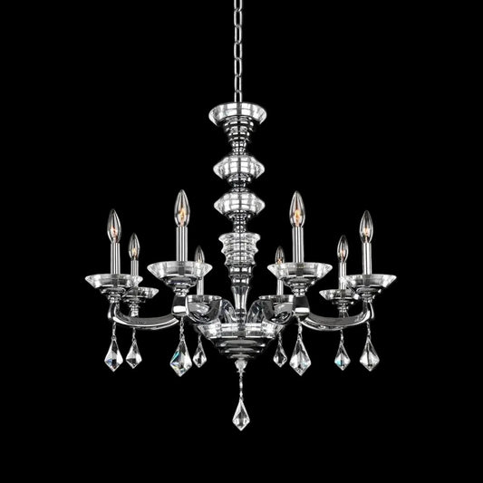 Cosimo 8 Light Chandelier – Crystal+Form Allegri Crystal Lighting