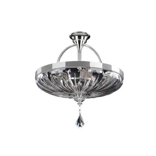 Orecchini 20 Inch Semi Flush Mount – Crystal+Form Allegri Crystal Lighting