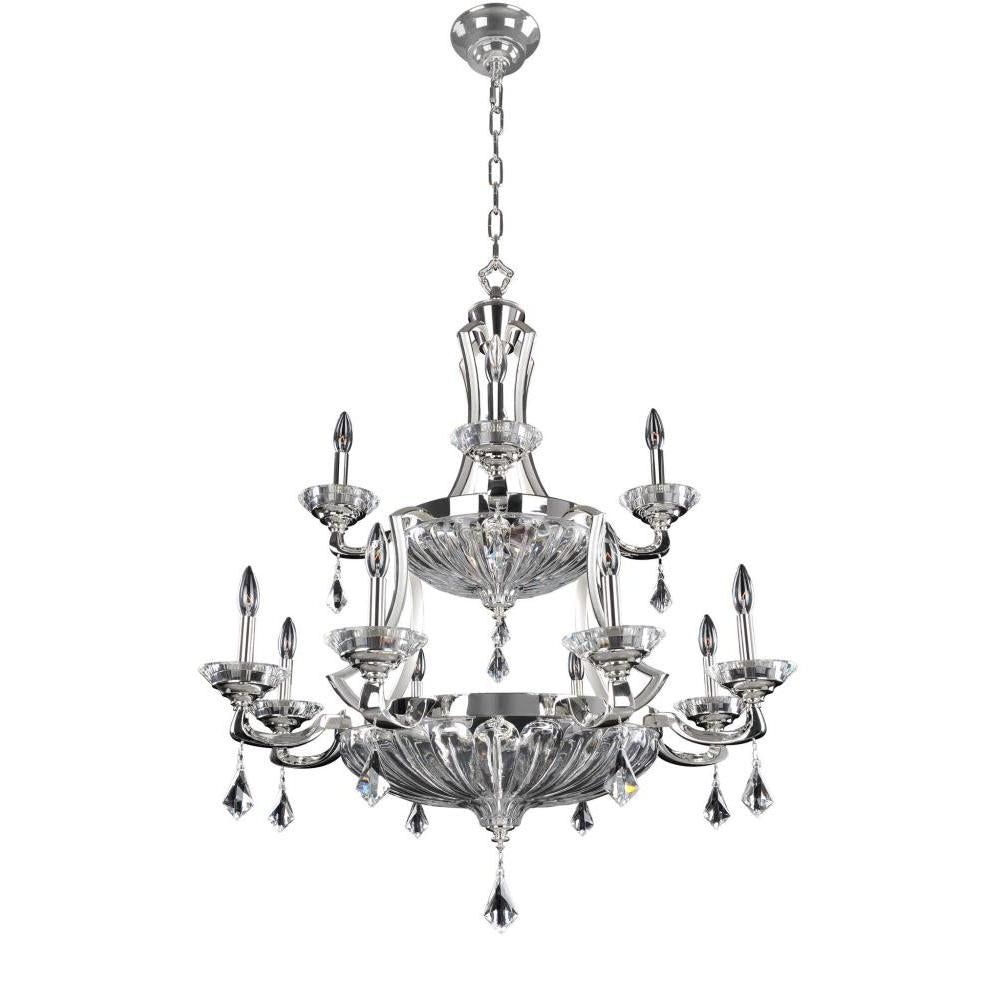 Orecchini 36 Inch Chandelier – Crystal+Form Allegri Crystal Lighting