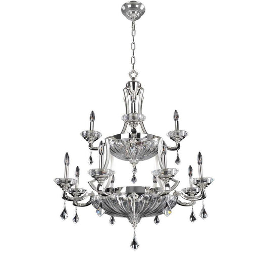 Orecchini 36 Inch Chandelier – Crystal+Form Allegri Crystal Lighting