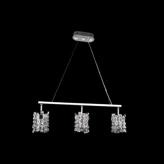 Dolo Crystal Kitchen Island Light 42 inch – Crystal+Form Allegri Crystal Lighting
