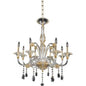 La Rosa 8 Light Chandelier – Crystal+Form Allegri Crystal Lighting