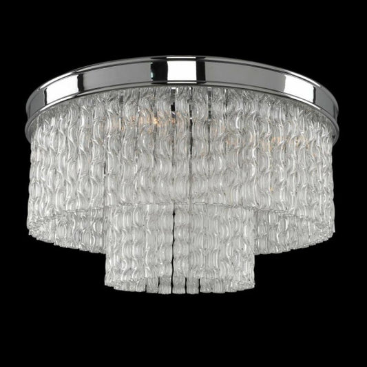 Savena 18 Inch Flush Mount – Crystal+Form Allegri Crystal Lighting