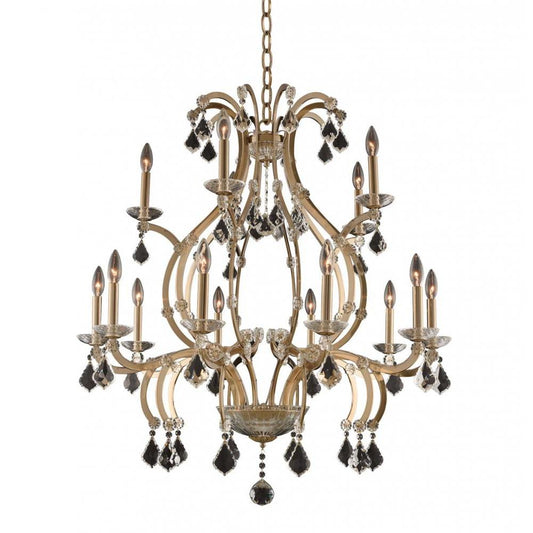 Duchess (10+5) Light 2 Tier Chandelier – Crystal+Form Allegri Crystal Lighting
