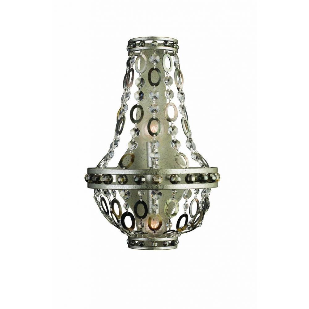 Lucia 2 Light Wall Sconce – Crystal+Form Allegri Crystal Lighting