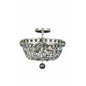 Lucia 4 Light Semi Flush Mount – Crystal+Form Allegri Crystal Lighting