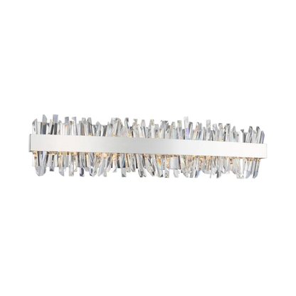 Glacier Luxury Crystal Bath Vanity Light – Polished Chrome