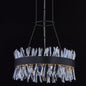 Glacier 20 inch Luxury Crystal LED Ring Pendant – Matte Black – Crystal+Form Allegri Crystal Lighting