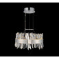 Glacier 20 inch Luxury Crystal LED Pendant – Polished Chrome, Ice Shaped Crystals – Crystal+Form Allegri Crystal Lighting
