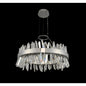 Glacier 32 inch Luxury Crystal LED Pendant – Polished Chrome – Crystal+Form Allegri Crystal Lighting