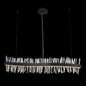 Glacier 60 inch LED Wave Island – Matte Black – Crystal+Form Allegri Crystal Lighting