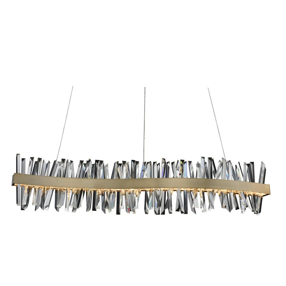 Glacier 60 Inch LED Wave Island