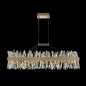 Glacier 48" LED Island  – Brushed Champagne Gold by Allegri Crystal