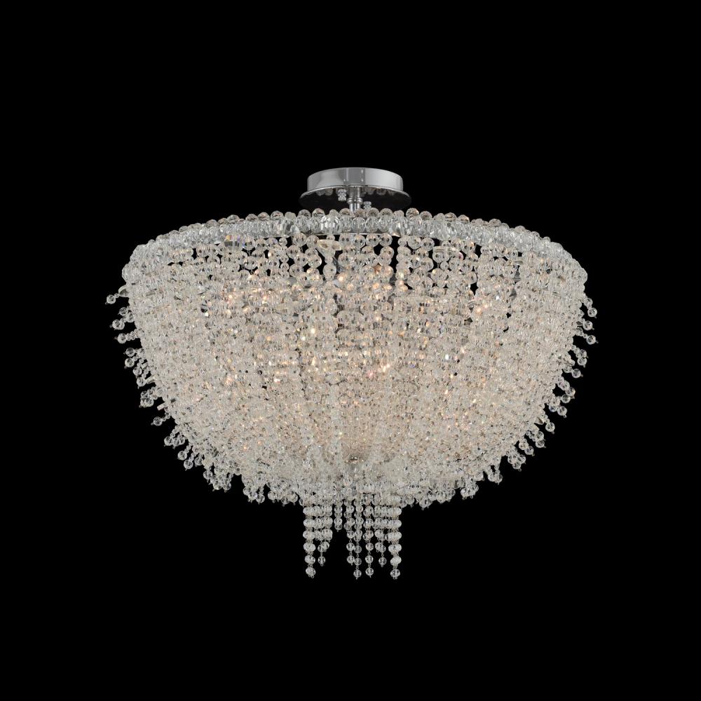 Cielo 24 Inch Flush Mount – Crystal+Form Allegri Crystal Lighting