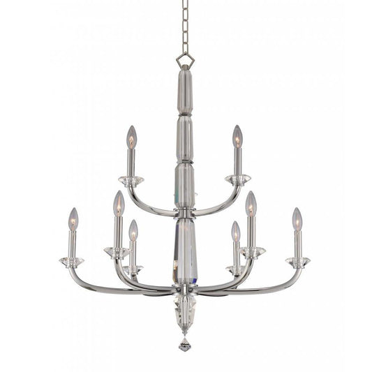 Palermo (6+3) Light 2 Tier Chandelier – Crystal+Form Allegri Crystal Lighting