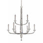 Palermo (6+3) Light 2 Tier Chandelier – Crystal+Form Allegri Crystal Lighting