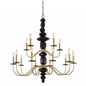 Piedra (10+5) Light 2 Tier Chandelier