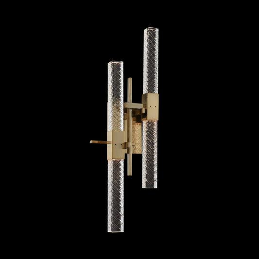 Apollo 4 Light Wall Sconce – Brushed Champagne Gold by Allegri Crystal – Crystal+Form Allegri Crystal Lighting