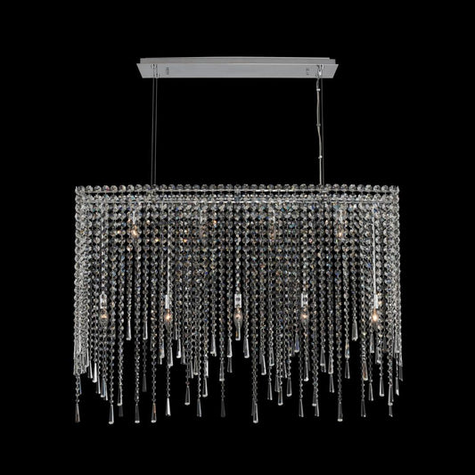 Gocce 42 Inch Island – Crystal+Form Allegri Crystal Lighting