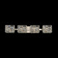 Marazzi 31 inch Crystal Bath Vanity Light – Polished Nickel – Crystal+Form Allegri Crystal Lighting