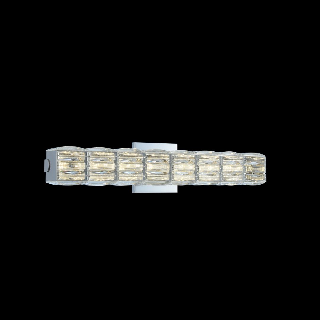 Campodoro 24" ADA LED Bath – Polished Chrome by Allegri Crystal – Crystal+Form Allegri Crystal Lighting