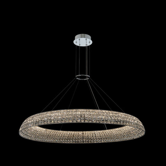 Nuvole 48" LED Pendant – Polished Chrome by Allegri Crystal – Crystal+Form Allegri Crystal Lighting