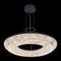 Zaga 32 inch Luxury Crystal Ring Pendant – Matte Black – Crystal+Form Allegri Crystal Lighting
