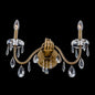 Venere 2 Light Wall Sconce – Historic Brass by Allegri Crystal