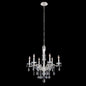 Venere 6 Light Chandelier – Pewter by Allegri Crystal