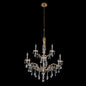 Venere 9 Light 2 Tier Chandelier – Historic Brass by Allegri Crystal