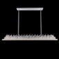 Orizzonte 44 inch Luxury Crystal Island Pendant – Polished Chrome – Crystal+Form Allegri Crystal Lighting