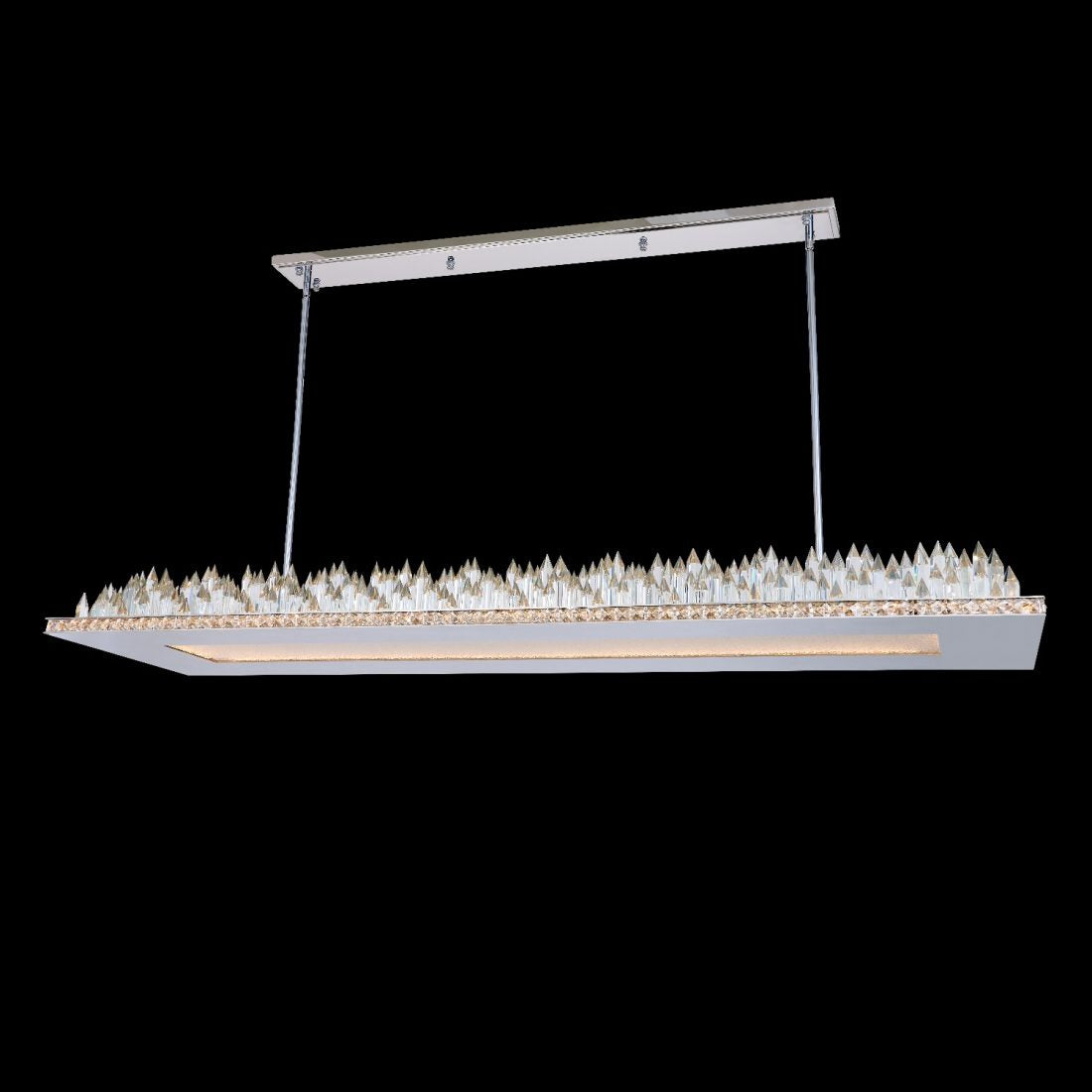 Orizzonte 60" Island – Polished Chrome by Allegri Crystal – Crystal+Form Allegri Crystal Lighting