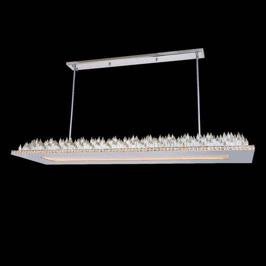 Orizzonte 60" Island – Polished Chrome by Allegri Crystal – Crystal+Form Allegri Crystal Lighting