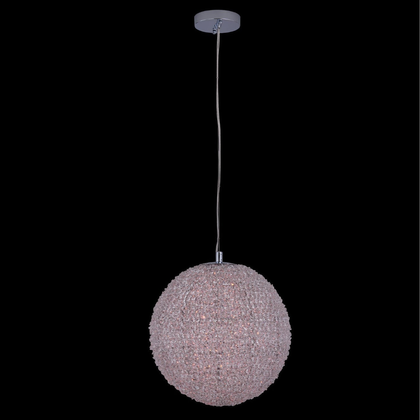 Lina Colorata Glamorous Crystal Ball Pendant Light - Chrome – Crystal+Form Allegri Crystal Lighting