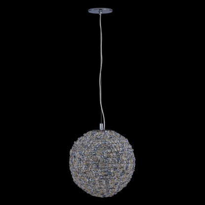 Lina Colorata Luxury Crystal Ball Pendant – Polished Chrome – Crystal+Form Allegri Crystal Lighting