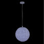 Lina Colorata Crystal Ball Pendant – Polished Chrome – Crystal+Form Allegri Crystal Lighting