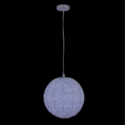 Lina Colorata Luxury Crystal Ball Pendant Light – Polished Chrome, RGBW