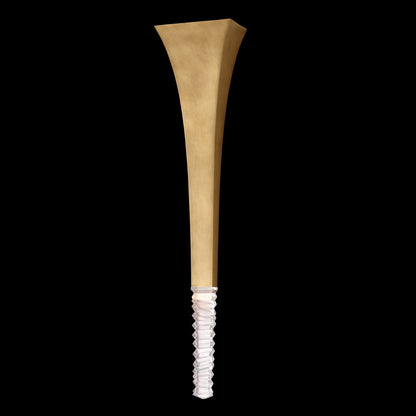 Roman 40-in 1 Light LED True Brass/Clear Wall Sconce