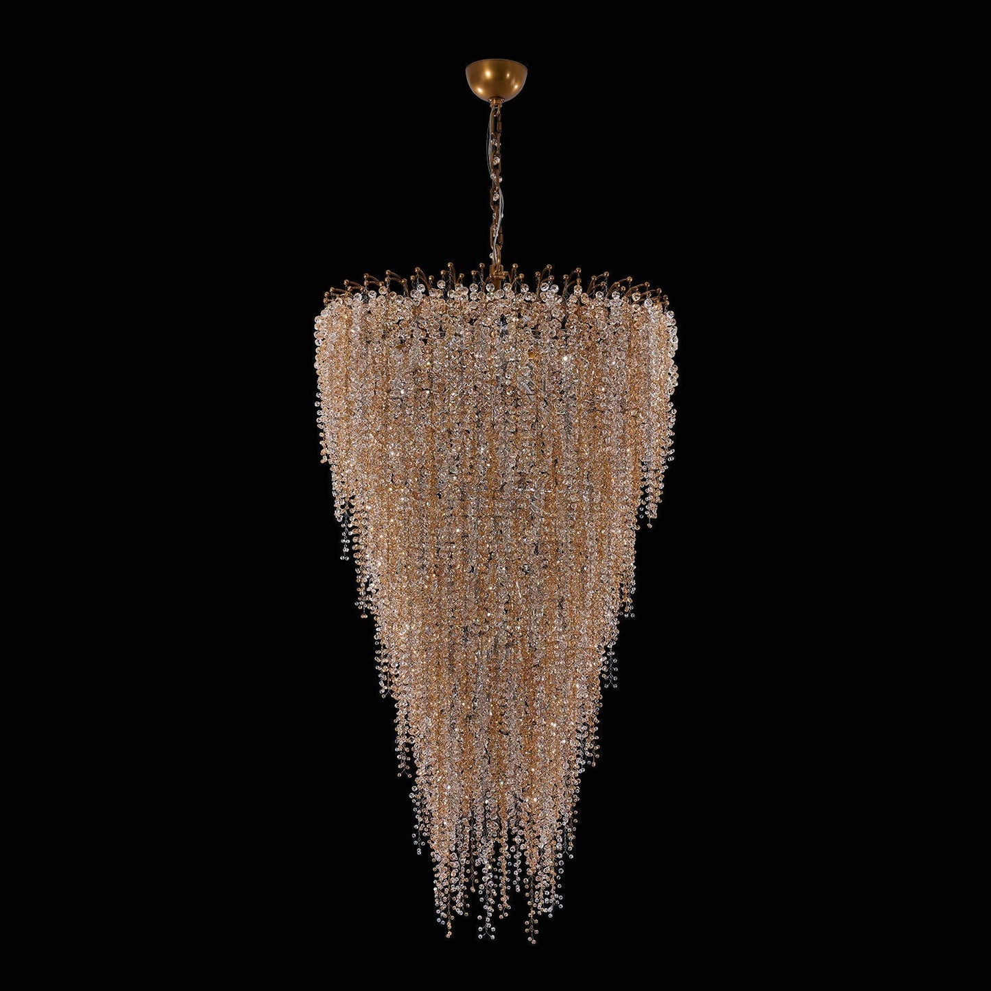 Fuji Foyer Entry Light Pendant Chandelier – True Brass